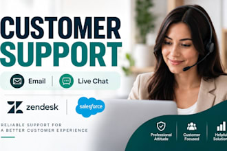 provide customer support using zendesk and salesforce