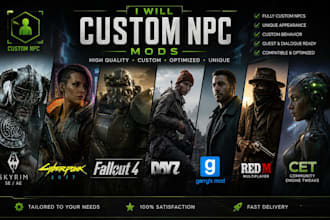 custom npc skyrim mod se ae cyberpunk 2077 fallout 4 mod dayz gmod redmod cet
