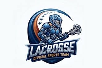 create wonderful and excellent lacrosse logo design