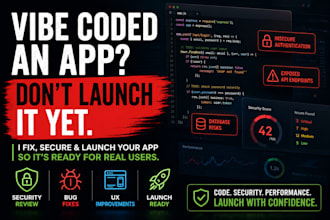 fix secure and launch your vibe coded app