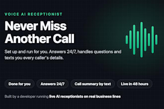 set up and run an ai voice receptionist that answers every call for you