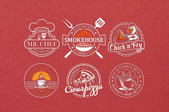 do a professional restaurant food and café logo