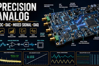 design analog mixed signal adc dac, data acquisition pcb