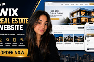 design a modern wix real estate website for realtors