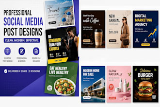 design professional canva social media posts