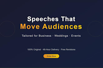write a persuasive and impactful speech for you