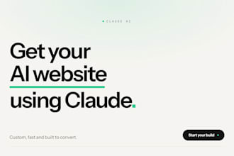build a custom ai powered website using claude ai
