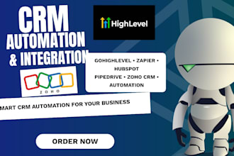 integrate gohighlevel zapier  hubspot pipedrive workflow zoho crm automation