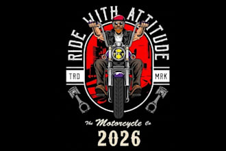 mc kutte logo design, biker patch back design