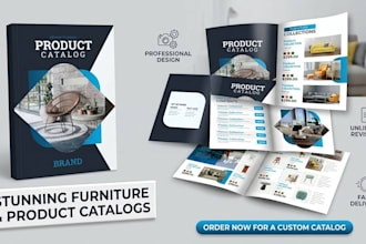design a product catalog, lookbook, product brochure, or sales catalog