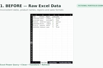 clean and transform your excel data using power query