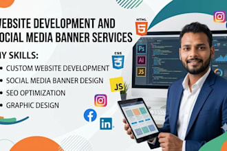do professional web development, logo and banner designs