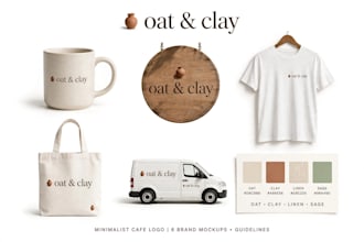 design minimalist logo for cafe and coffee shop