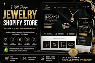 design jewelry shopify store jewelry website jewelry product marketing store