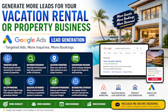 generate vacation rental leads airbnb leads property leads google ads