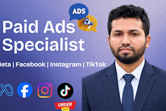 manage meta facebook instagram and tiktok paid ad campaigns