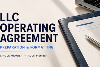 prepare and format your llc operating agreement from your template