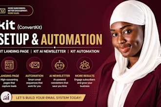 setup convertkit automation, kit landing page, kit ai newsletter, kit automation