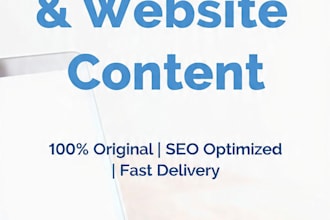 write SEO blog articles and website content