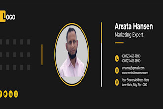 design a professional clickable HTML email signature