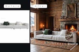 create realistic ai furniture rendering