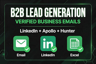 do b2b lead generation with verified emails from linkedin