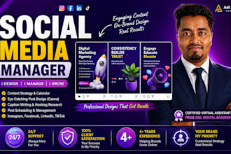 manage your social media with content design and scheduling
