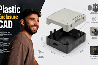 optimize plastic enclosures cad models snap fit manufacturing design
