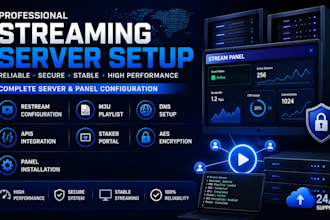 confi restream, m3u playlist, dns, apis, staker aes encrypt, panel installation,