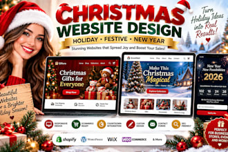 do website design for christmas store, christmas product store