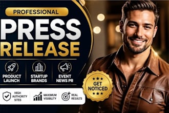 write product launch press release for startup business brands and event news PR
