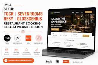 setup tock sevenrooms resy glossgenius restaurant booking system website design