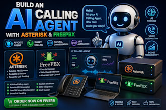 build an ai calling agent with asterisk and freepbx