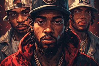 design a hip hop album cover art for you