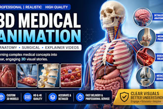 create 3d medical animation anatomy and surgical explainer videos