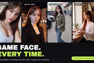 create a realistic ai influencer with a consistent face