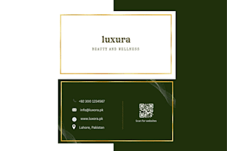 design a professional card for your brand or business