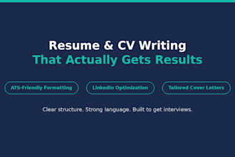 rewrite and optimize your resume CV to help you get more interviews