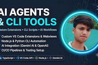 develop custom vs code extension, cli tools, or ai agents