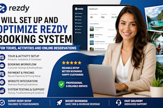 setup and optimize redzy booking system for tours, activities online reservation