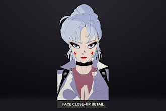 create a stylized anime 3d character in blender