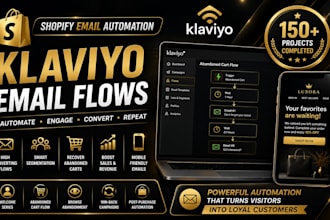set up klaviyo email flows to recover abandoned cart sales for shopify