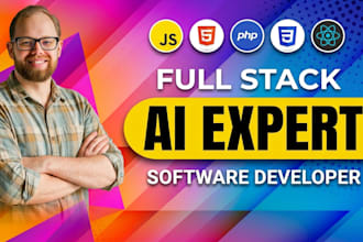 do custom ai software, full stack, web application, ai software developer ai web