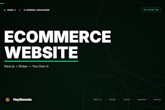 build an ecommerce website with next js and stripe payment