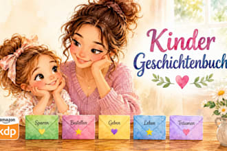 erstelle eine professionelle kinderbuch illustration in aquarell