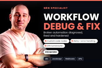 fix, debug or build your n8n workflow and automation