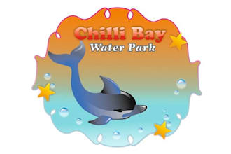 design unique chill bay water park logo