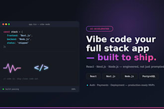 vibe code your full stack app with react next js and node js