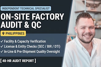 conduct on site vendor or factory audit in the philippines