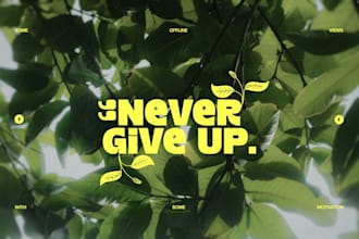 design creative typography posters for social media